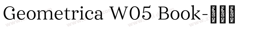 Geometrica W05 Book字体转换